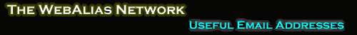 Important Email Addresses at WebAlias.com